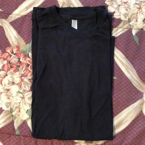 American Apparel 50 50 Tee Black Size Large